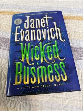 Wicked Business - Blue & Green Hardcover Novel . First edition ✨